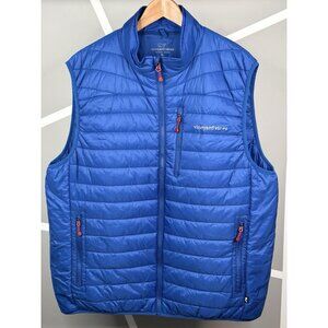 Vineyard Vines Puffer Vest Men’s XL Mountain Weekend Blue Nylon Quilted Full Zip